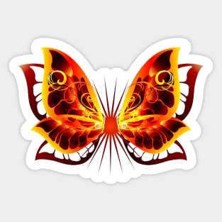 Fire Wings of Butterfly ( Fiery Wings ) Sticker